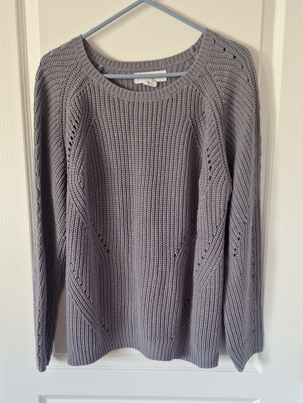 Workshop Republic Clothing Gray Scoopneck Knit Sweater